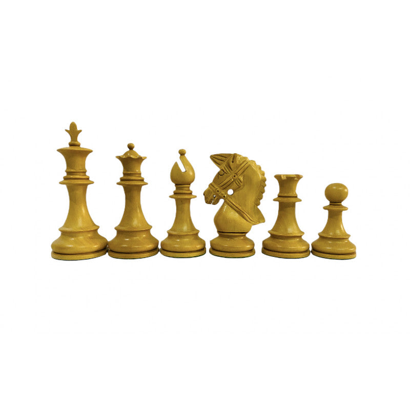 4" Royal Bridal Knight Schachfiguren – Palisander & Buchsbaum Dreifach beschwert