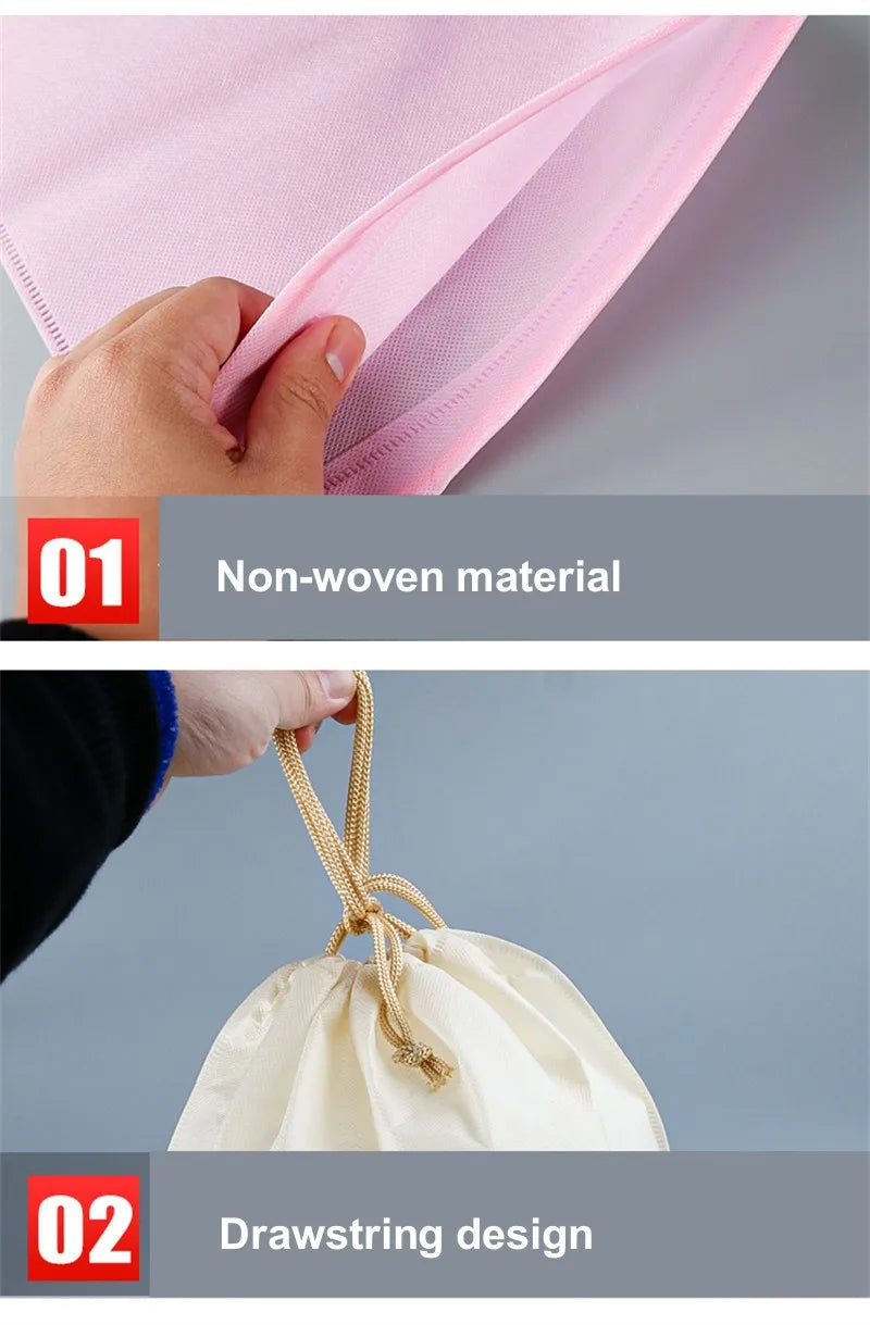 StoBag Non-woven Drawstring Bags Shoe Clothes Storage Fabric Portable