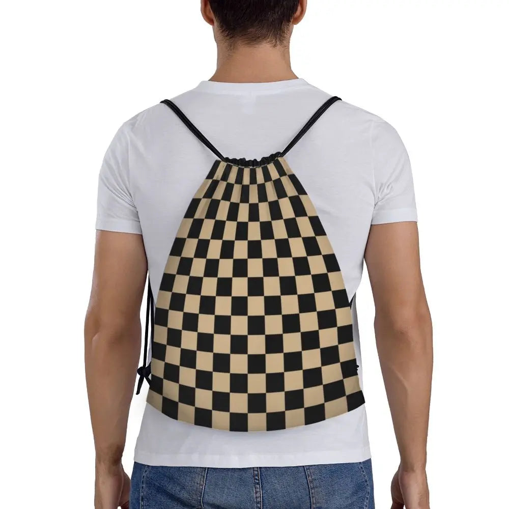 Custom Black And White Check Checkered Chess