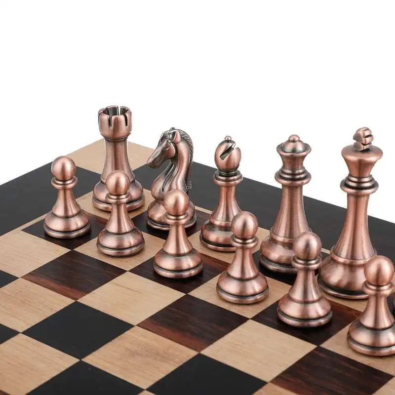 High-end metal chess pieces,