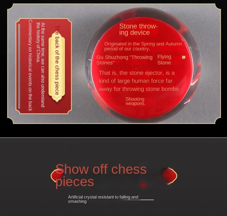 Crystal Chess Large Set High-end with Chessboard Creative Durable Gift