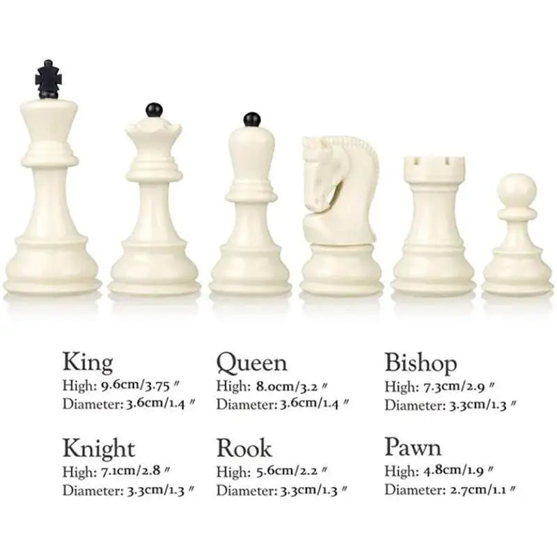 Large size 48cm/19inch folding chess set