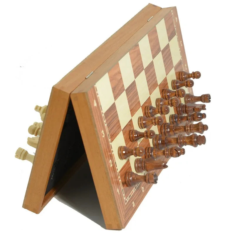 Magnetic Wooden Folding Chess Set