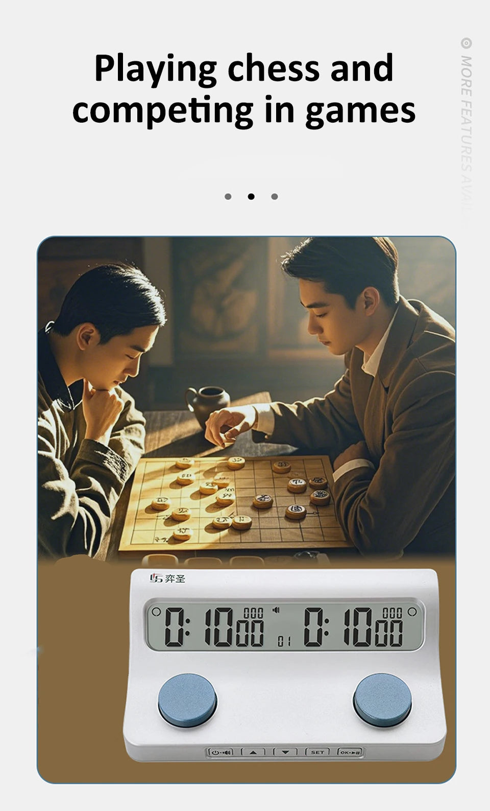 YS-905 Professional Chess Timer Clear and Long-Lasting Display Digital Chess