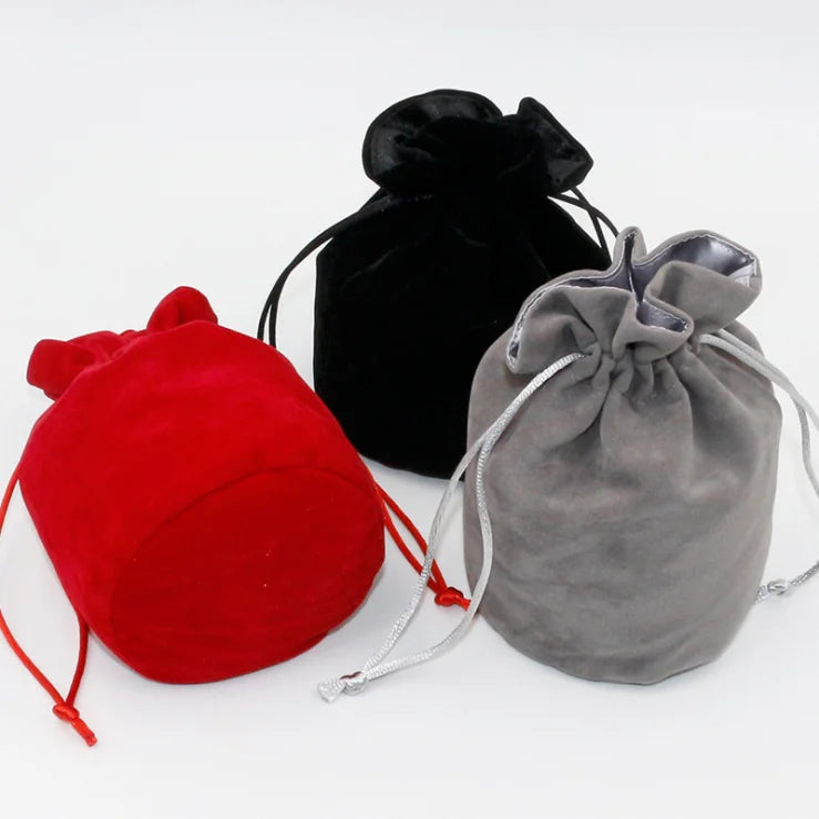 High Quality Velvet Dice Bag Jewelry Packing Drawstring Pouch for Games