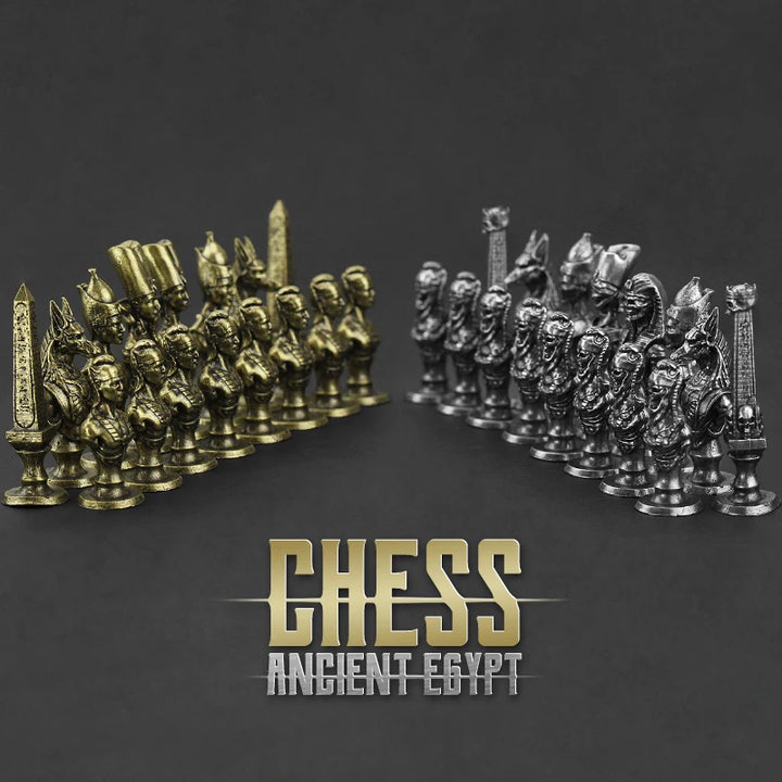 Solid Metal High-end Chess Ancient Egyptian Edition Board Game Piece
