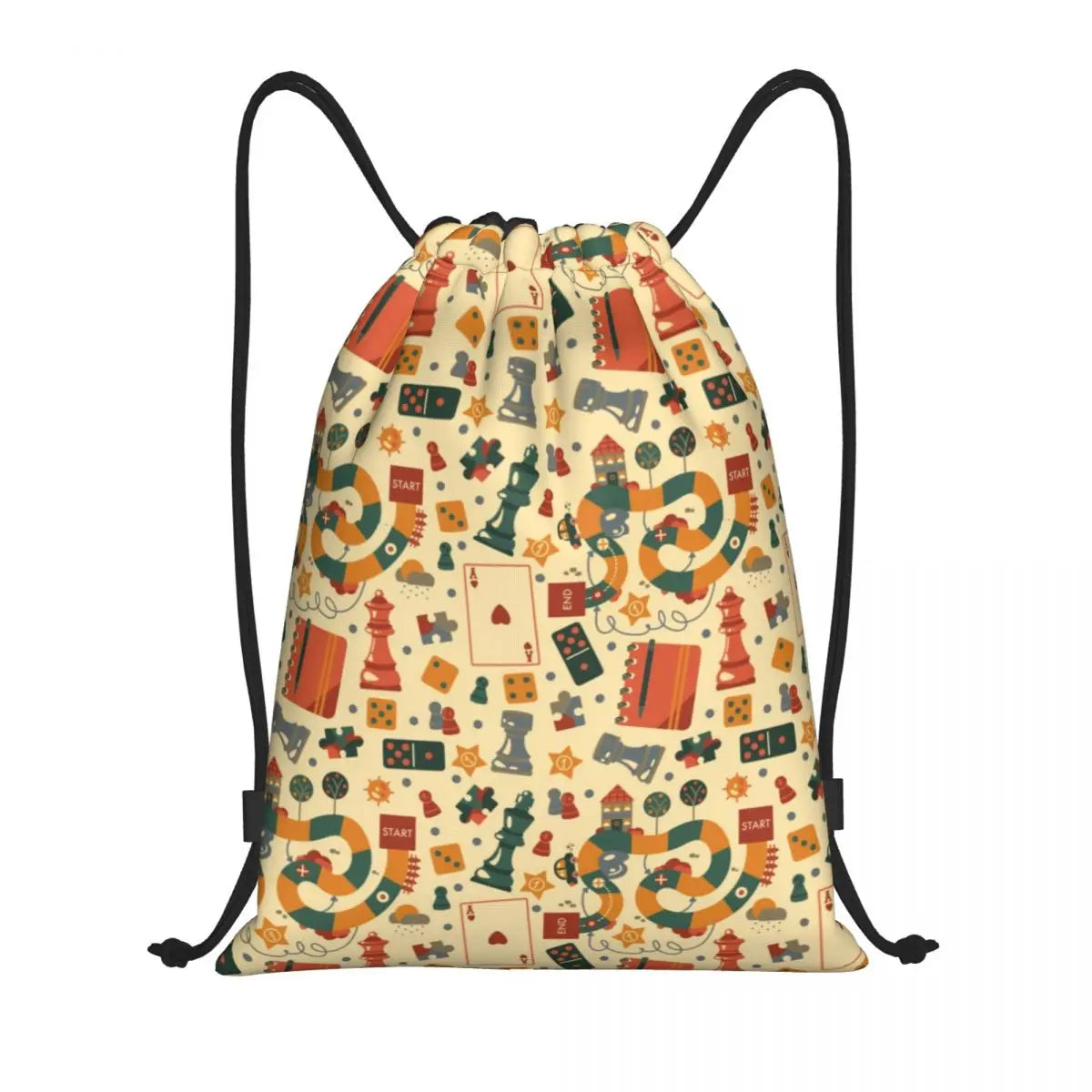 Custom Fashion Chess Drawstring Bags