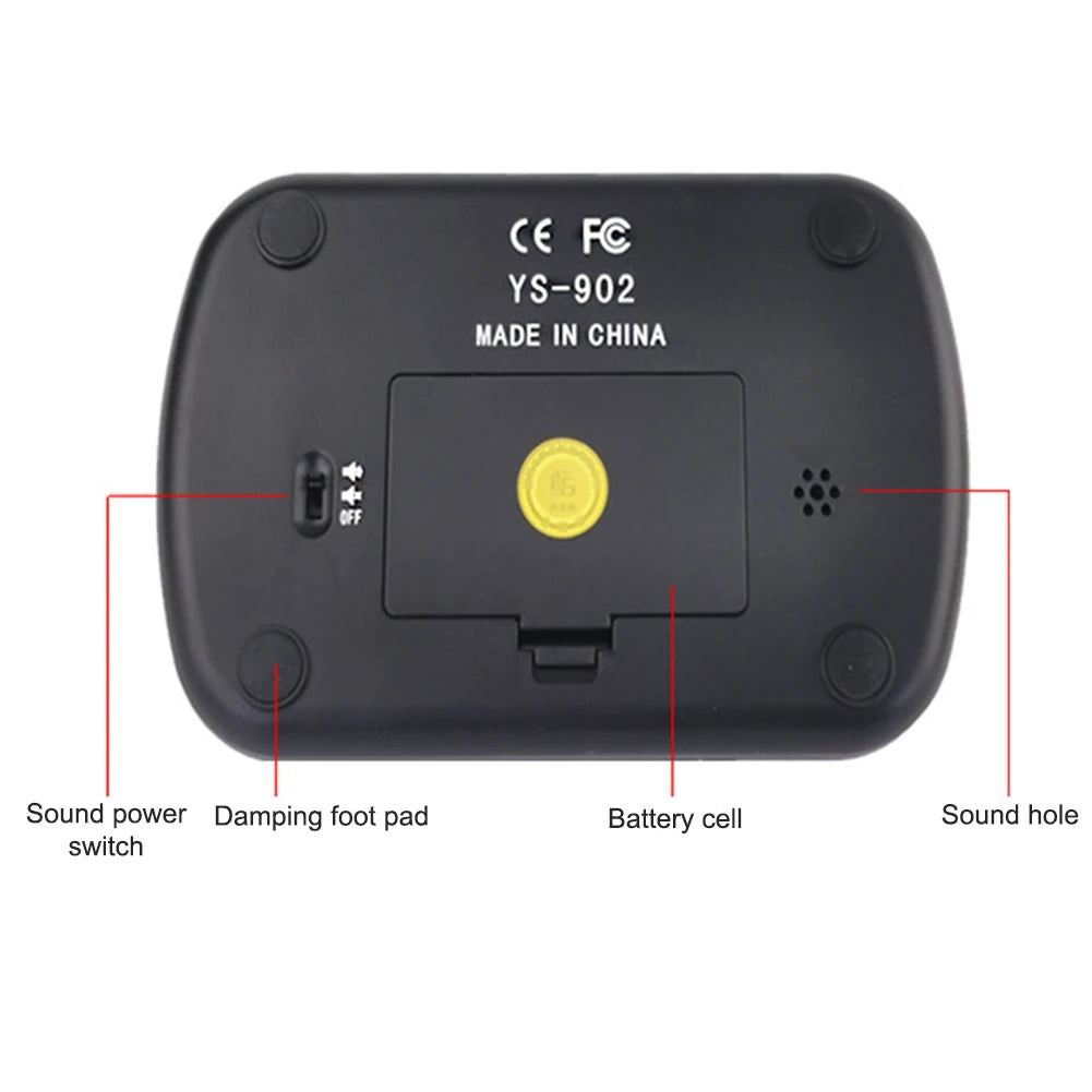 Professional Chess Clock Count Up Down Board Game Stopwatch Portable
