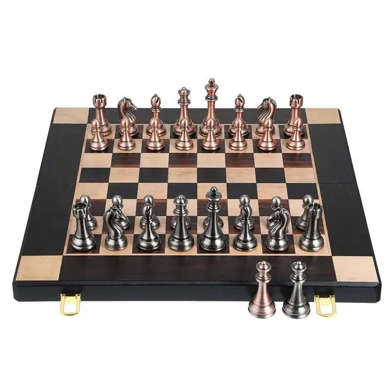 High-end metal chess pieces,