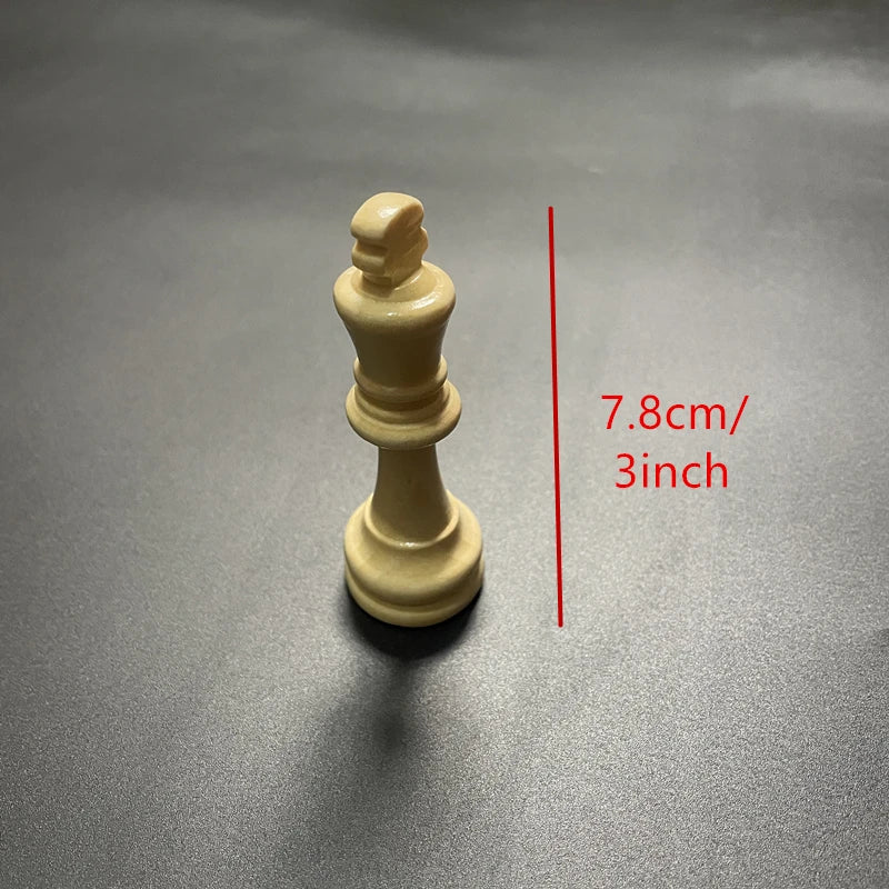 Large-sized wooden chess king pieces of 7.8cm/3inch