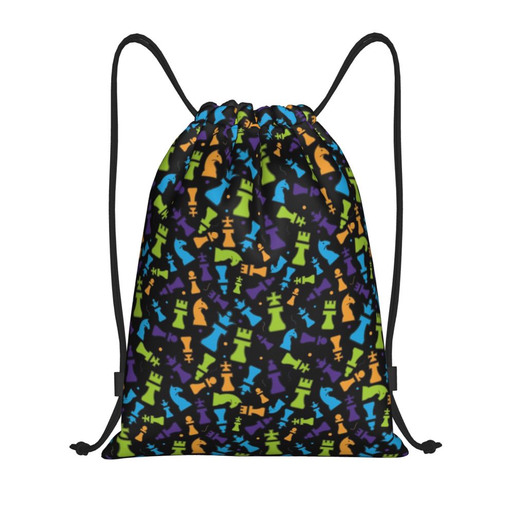 Custom Fashion Chess Drawstring Bags