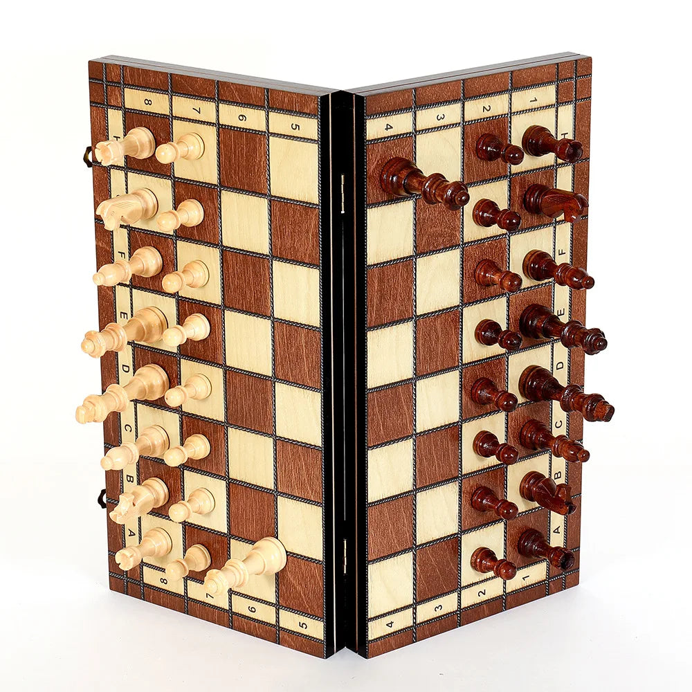 Magnetic Chess, Checkers and Backgammon Set