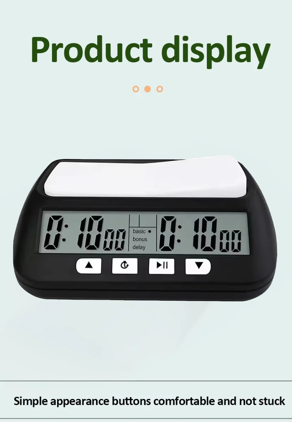 Tournament Grade Chess Clock with Count Up/Down