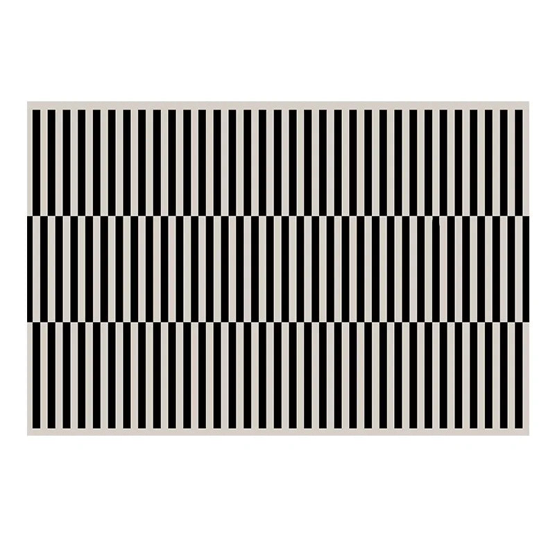 French Retro Rugs for Bedroom Checkerboard Living Room Decoration