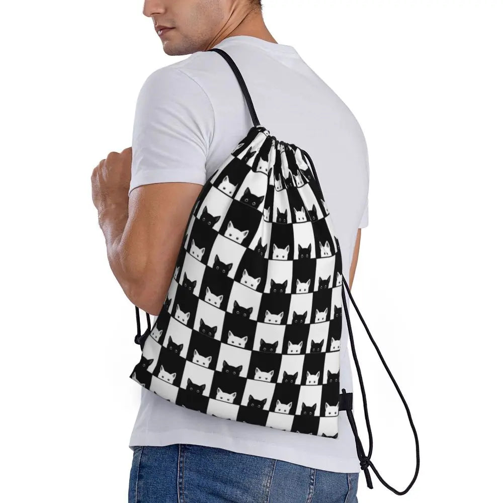 Custom Black And White Check Checkered Chess