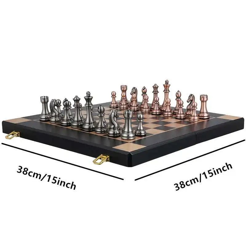 High-end metal chess pieces,