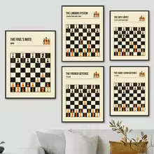 Chess Games And Openings Defense Canvas Painting