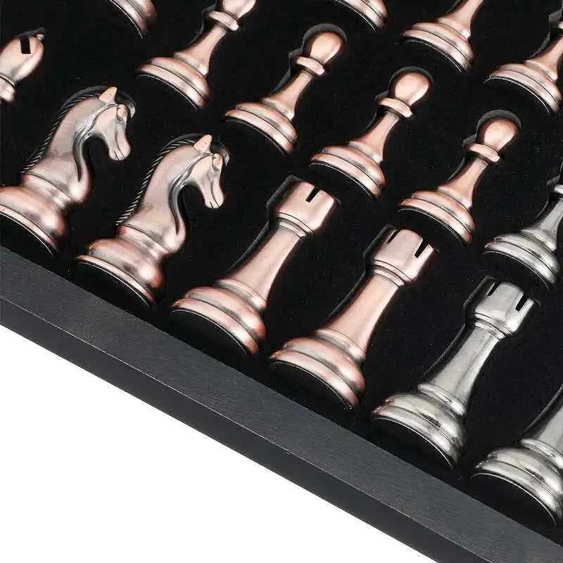 High-end metal chess pieces,