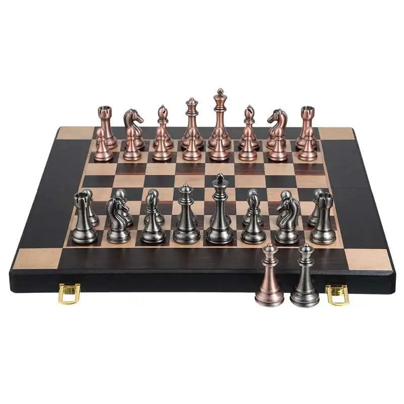 High-end metal chess pieces,
