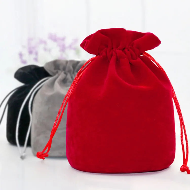 High Quality Velvet Dice Bag Jewelry Packing Drawstring Pouch for Games