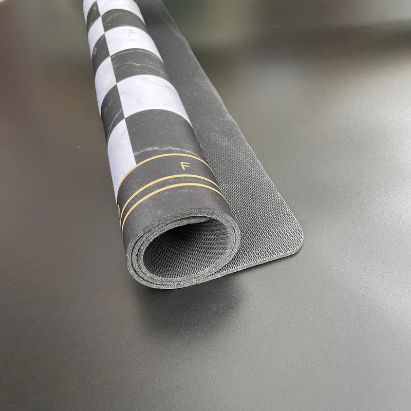 52cm Marble Soft Rubber Roll‑Up Chess Board | Large Tournament Mat