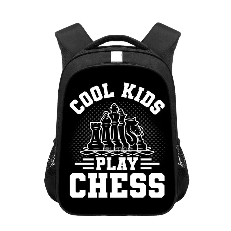 Chess Player Game Print Backpack for Teenager Cute Chess