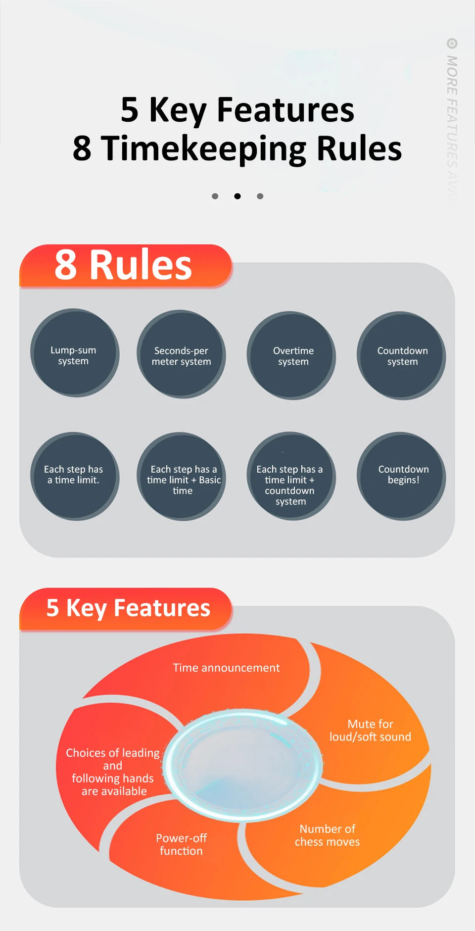 Multipurpose Professional Chess Clock Digital Chess Timer