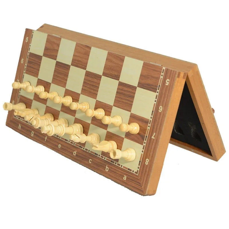Magnetic Wooden Folding Chess Set