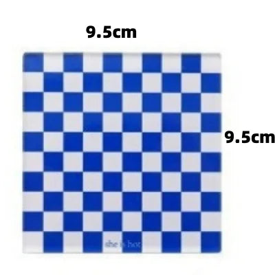 Square Checkerboard Grid Coasters Creative Acrylic Waterproof Anti-scald Mats
