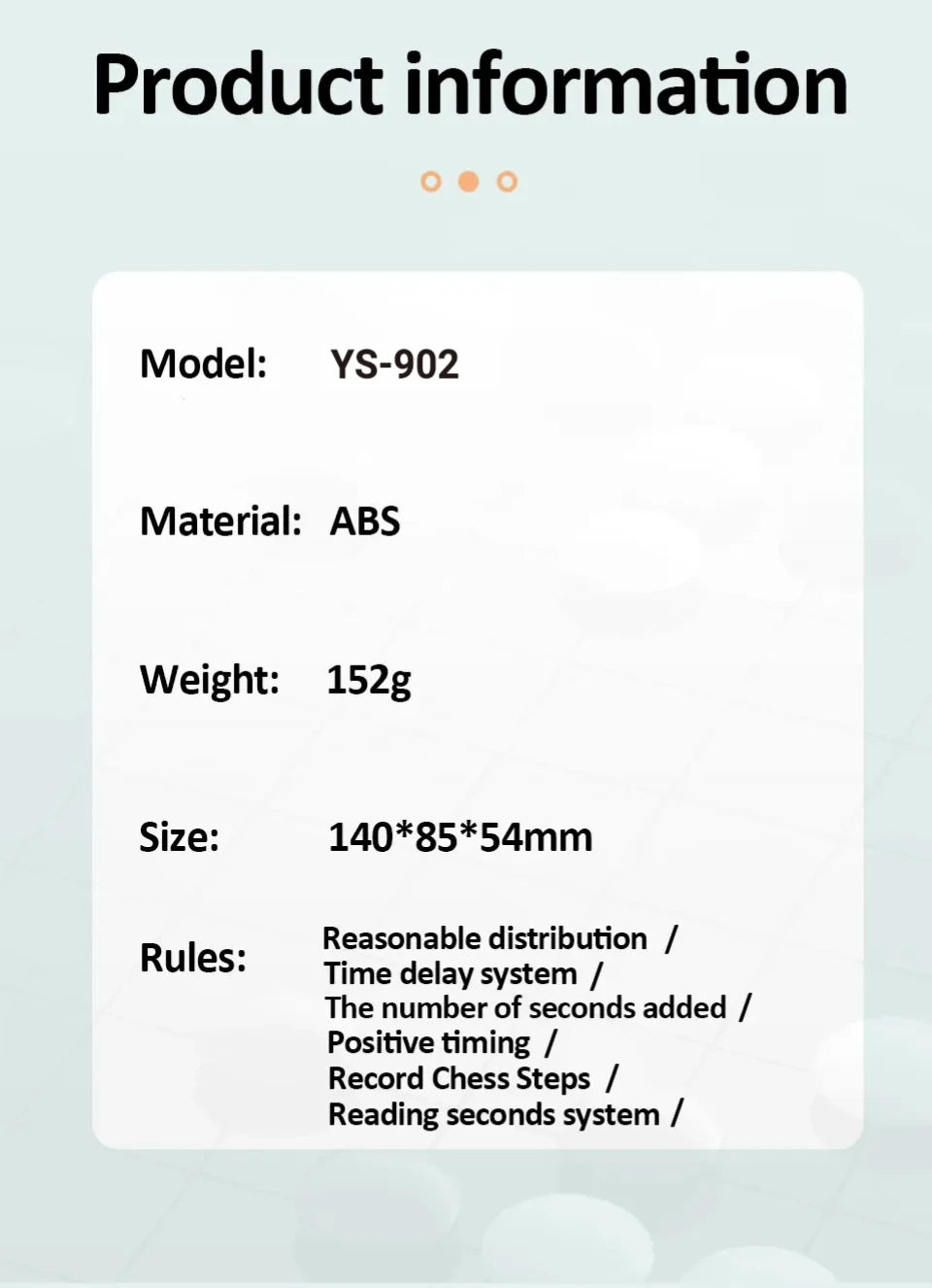 Tournament Grade Chess Clock with Count Up/Down