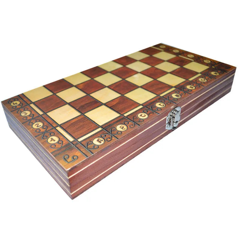 Folding Wooden Portable Chess Game Board Wooden Chess Board