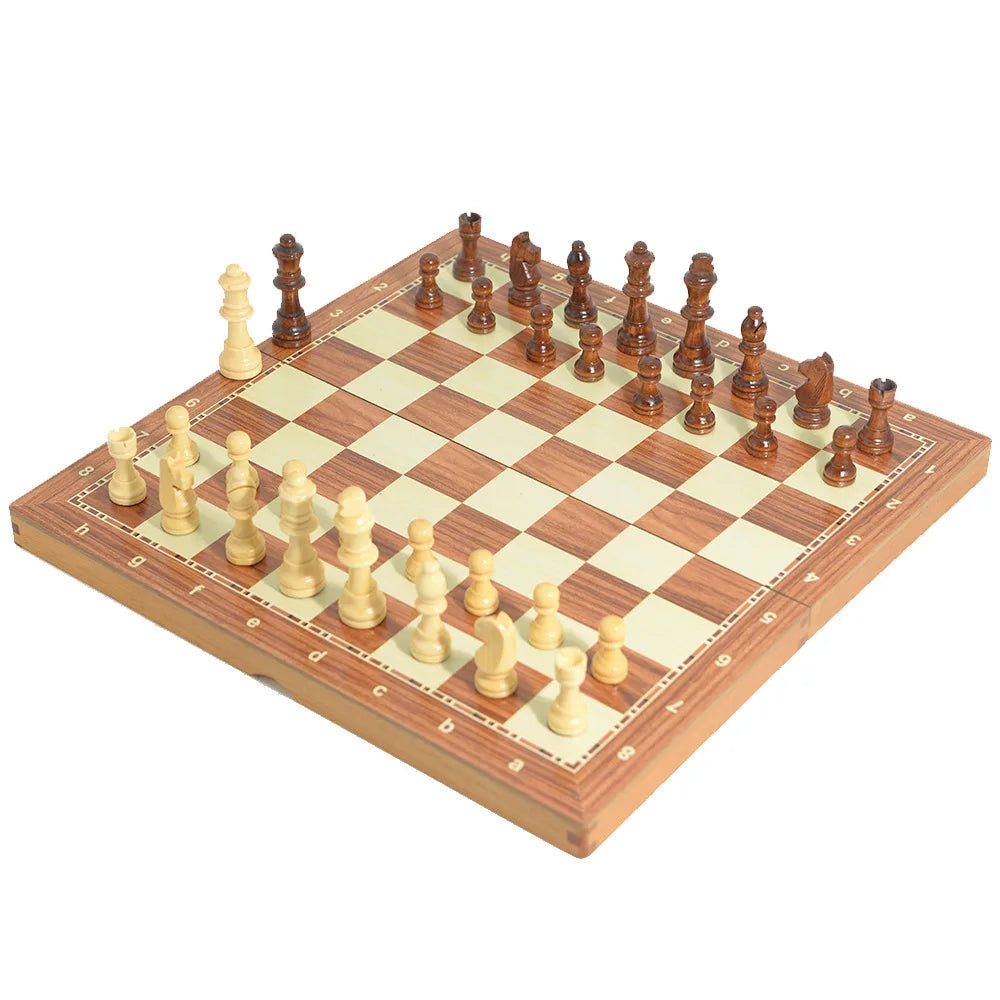 Magnetic Wooden Folding Chess Set