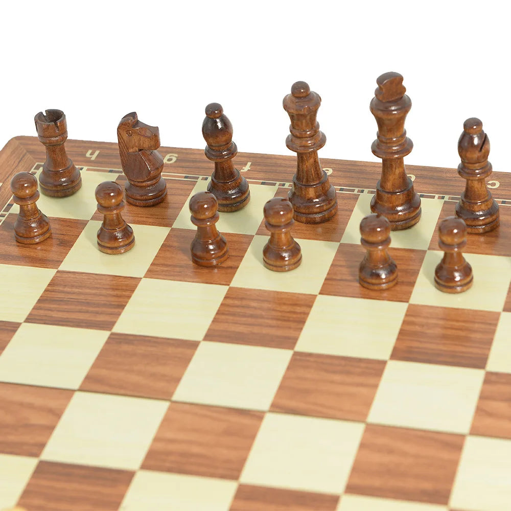 Magnetic Wooden Folding Chess Set