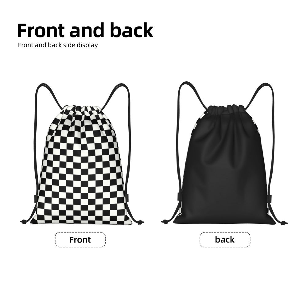 Custom Fashion Chess Drawstring Bags