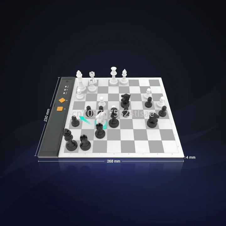 Ultimate Portable Travel Electronic Chessboard ((Grey))