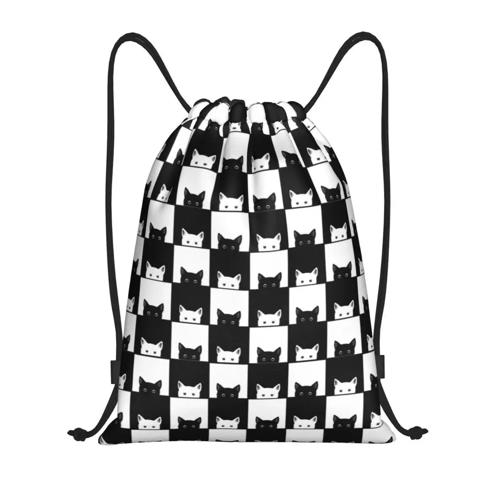 Custom Black And White Check Checkered Chess