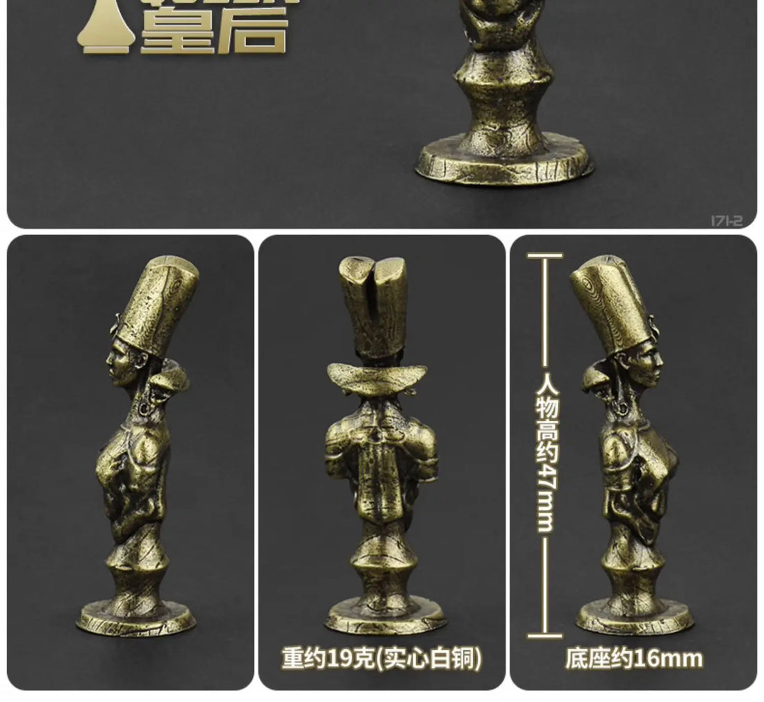 Solid Metal High-end Chess Ancient Egyptian Edition Board Game Piece