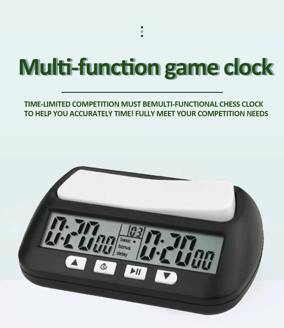 Tournament Grade Chess Clock with Count Up/Down