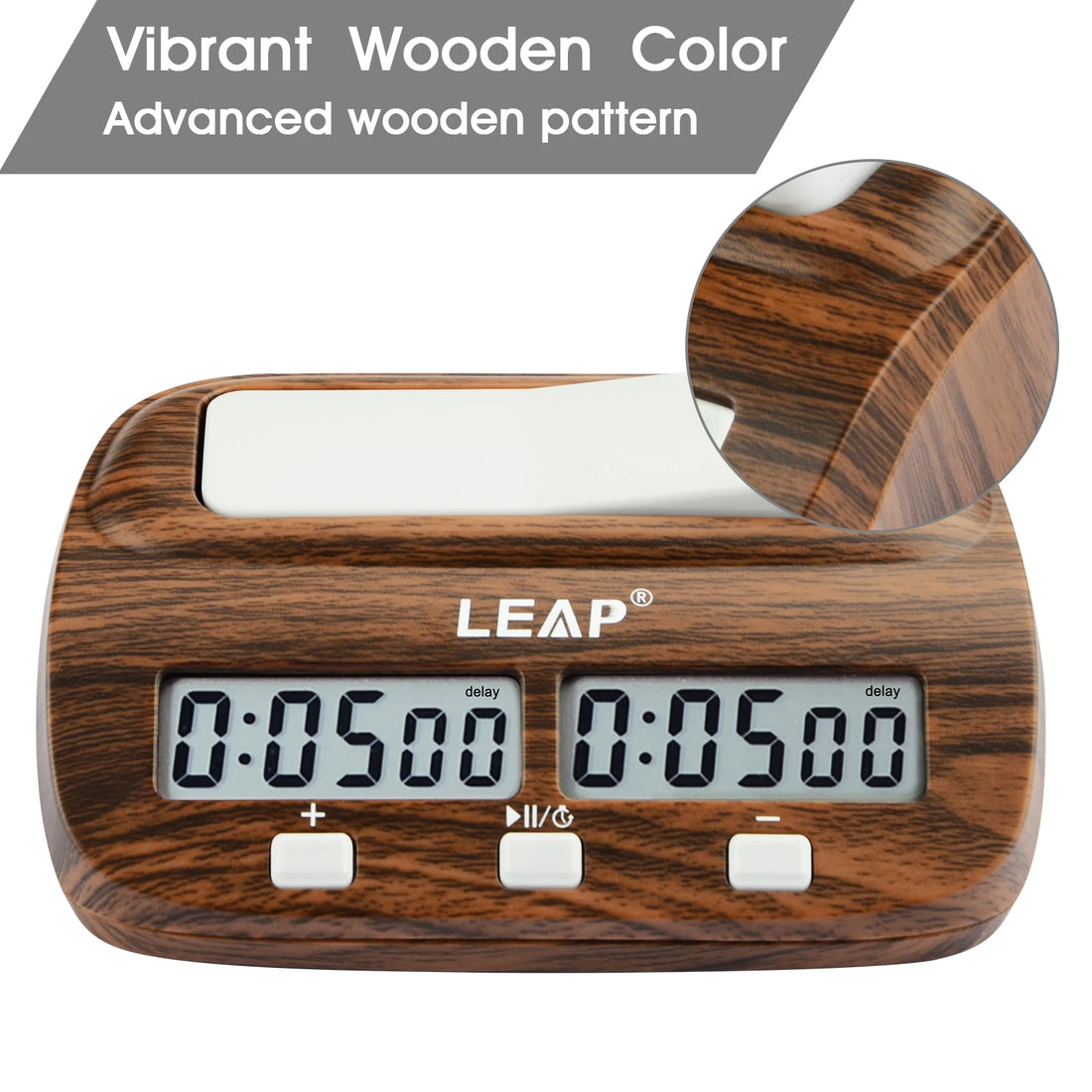 LEAP Chess Clock Digital Chess Timer with Delay and Bonus
