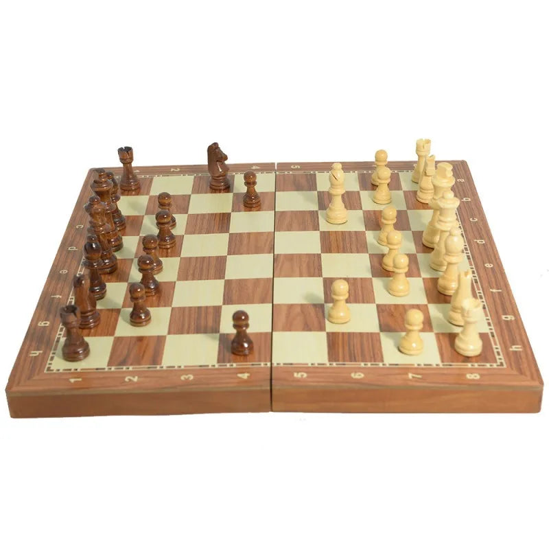 Magnetic Wooden Folding Chess Set