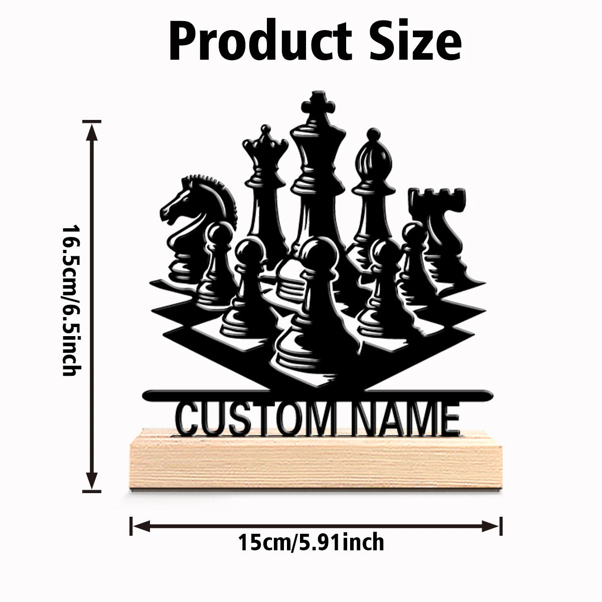 1pc Stylish Personalized Custom Chess Pieces