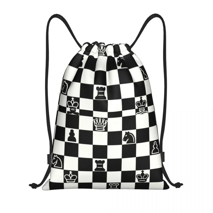 Custom Fashion Chess Drawstring Bags