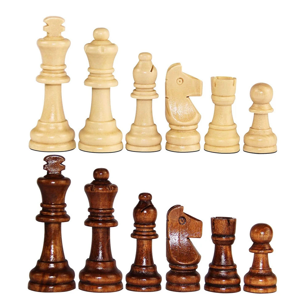Wooden Chessmen Standard Tournamen Staunton 2.2in King Figures