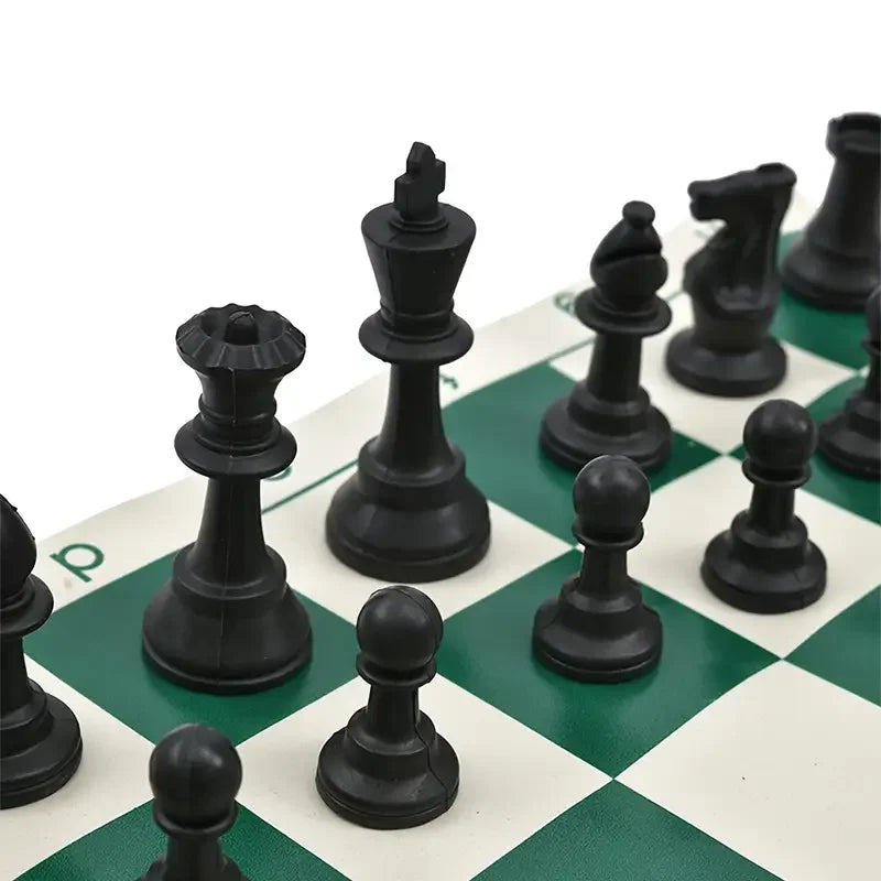 65/75/95mm Chess Pieces Set with Carrying Case Adult Children Chess