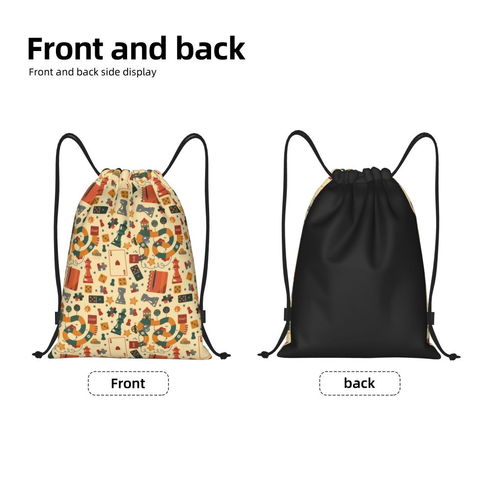 Custom Fashion Chess Drawstring Bags