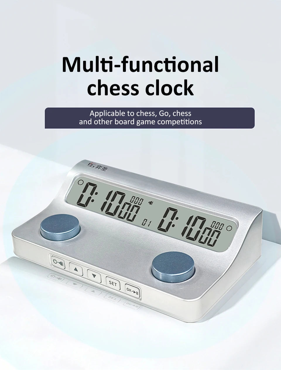YS-905 Professional Chess Timer Clear and Long-Lasting Display Digital Chess