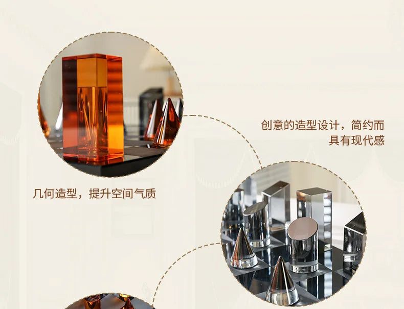 Geometric Crystal Chess Chessboard Clear Glass Chess