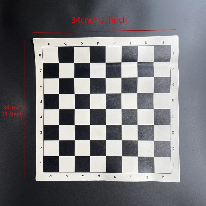 Portable PU Roll-Up Chess Board 34cm / 50cm