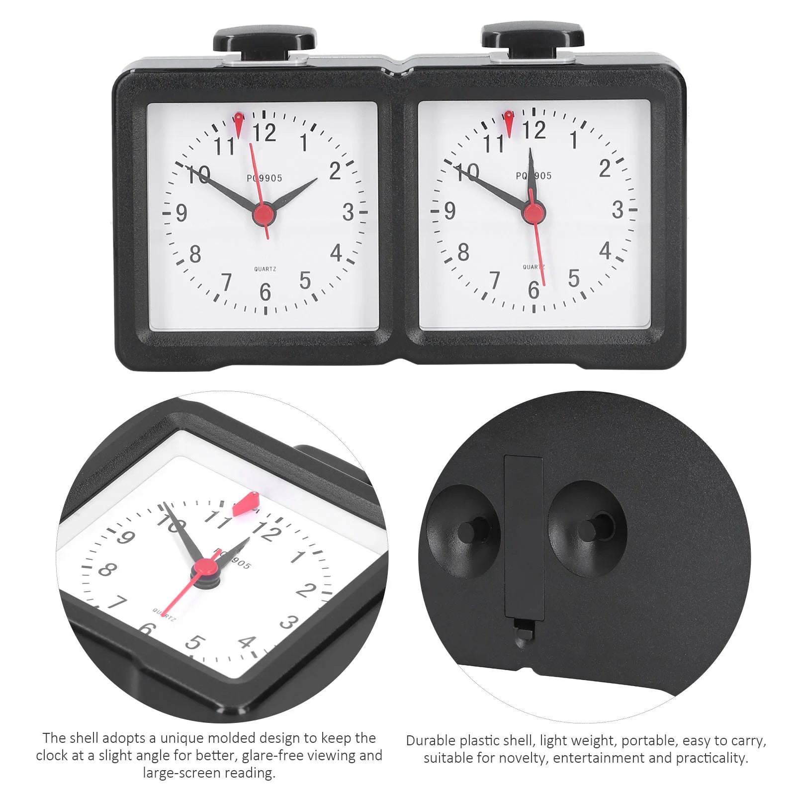 Multifunction Chess Analog Clock Count Up Count Down Timer Mute