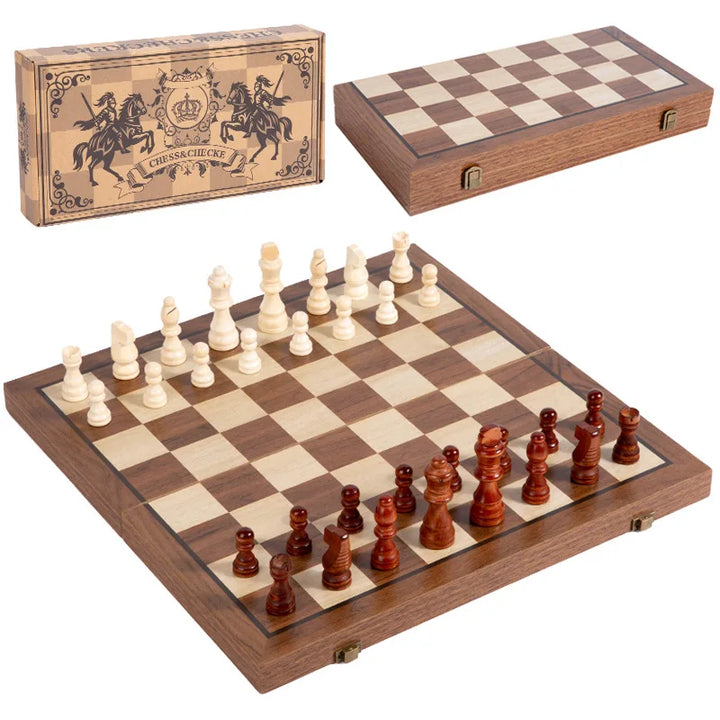 Upgraded Magnetic Chess Set, 15" Tournament Staunton Wooden Chess